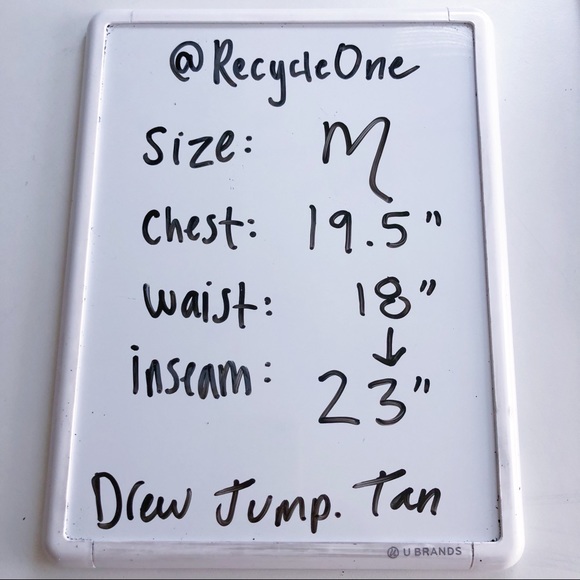 Anthropologie DREW Stripe Jumpsuit Tan Blue XS NWT - Picture 8 of 11